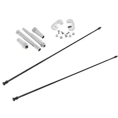 Black Radiator Support Rod Kit With Brackets Fits 1928-31 Ford • $65.99