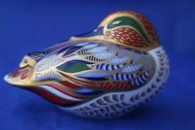 £72.95 • Buy Royal Crown Derby Teal Paperweight Mmii - Boxed - Gold Stopper
