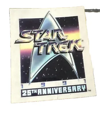 $4.50 • Buy 1991 Star Trek 25th Anniversary  Sticker