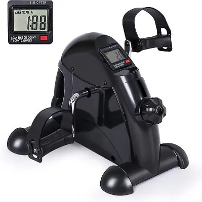 Under Desk Bike Pedal Exerciser Mini Exercise Bike Peddler Sitting W/LCD Display • $39.49