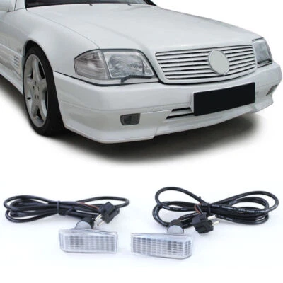 $31.67 • Buy White Side Repeaters/ Blinkers For Mercedes W201(190), W124, W202, W140, R129
