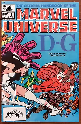 The Official Handbook Of The Marvel Universe 4 Vol. 1 April 1983 Fn/vf • £4.99