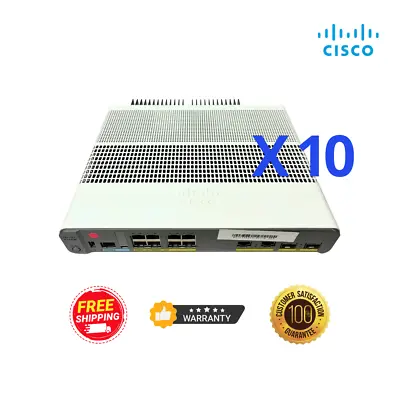 Cisco WS-C2960CX-8PC-L 8 Network Switch 8 Gigabit Ethernet Ports LOT X 10 • $2150