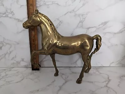 Vintage Brass Horse Figure Statue Ornament • £19.99