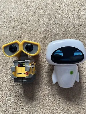 £15.95 • Buy Disney Wall-e And Eve Funko Pop Vinyls From 2012 Loose No Boxes Oob