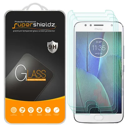 3X Supershieldz For Motorola Moto G5S Plus Tempered Glass Screen Protector Saver • $9.99