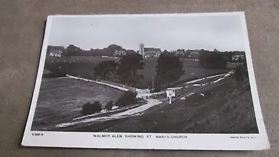 1907 Real Photo Postcard - Walmer Glen Showing St Mary's Church - Kent • £2