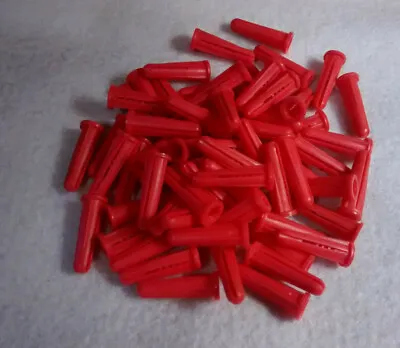 100 Red Conical #10-12 X 1  Screw For 1/4  Drill Bit Masonry Concrete Anchor  • $10.29