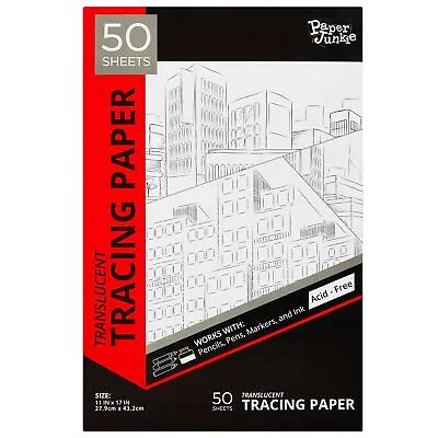 50 Sheets Translucent Vellum Paper Pap For Drawing And Tracing 11 X 17 In • $17.89