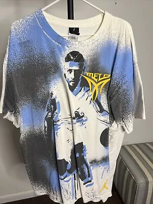 Vintage Carmelo Anthony T Shirt Jordan Big Graphic Print AOP Sports Nuggets XL • $25