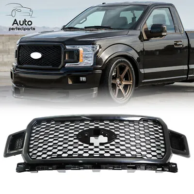 Front Bumper Grille Grill Assembly Honeycomb Style For 2018 2019 2020 Ford F-150 • $221.17