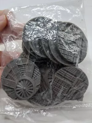 Lot Of (9) Sci-Fi Plastic Miniature Bases Small Medium Large  • $17.10