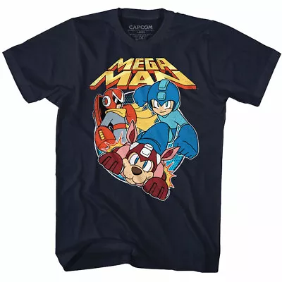 Mega Man Capcom Video Game Megaman Rush & Zero Men's T Shirt Gamer Merch • $23.50