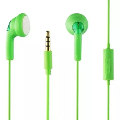 In-Ear Earphone Headphones With Mic Smartphone Tablet PC MP3 MP4 Player Green • $12.76