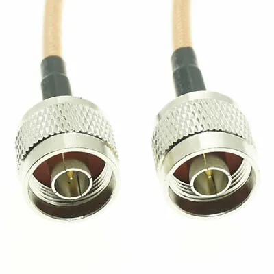 N Male To N Male Plug Connector Lot Double Shield Jumper RF Coaxial Cable RG400 • $4.36