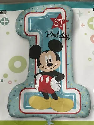 Mickey Mouse 1st Birthday Balloon • £5