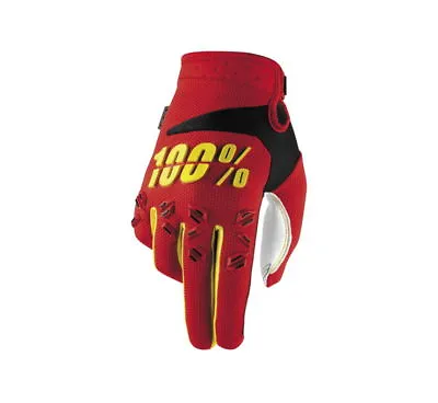 100% Men's Airmatic Gloves Red Small MX ATV UTV Motorcross Dirtbike 100 • $14.99