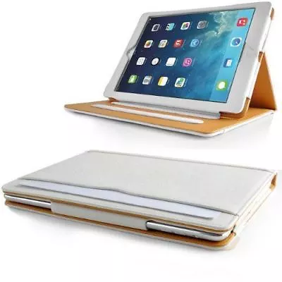 Tan Leather Case Cover For Apple IPad 9.7 Inch 2017 9.7  / IPad Air / IPad 5 • £8.90