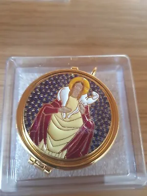 £42.94 • Buy Brass Pyx Come Holy Spirit Dove Eucharist Communion Wafer Catholic 6cm