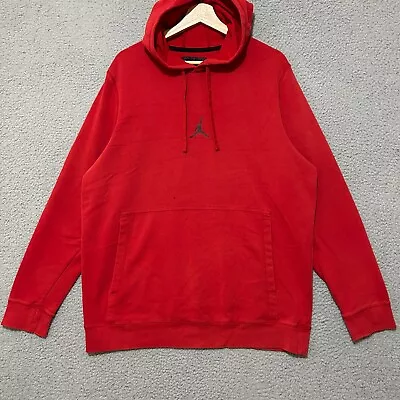 Jordan Hoodie Adult Large Red Pullover Center Logo Sports Outdoor • $25