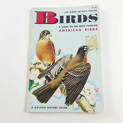 $7.86 • Buy Birds Golden Nature Guide 1956 Paperback Book Familiar American Vintage