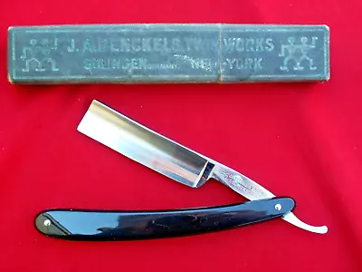 NR MINT & Shave Ready J.A. HENCKELS 50 Straight Razor For L. Herder Phila BOXED • $46