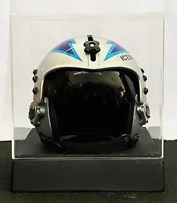 MINI HELMET Fighter Pilot Call Sign   Ice Man   TOP Gun Movie Prop HGU-33 • $235.89