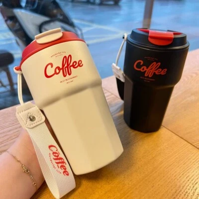 $1.99 • Buy Double Stainless Steel Thermos Mug Travel Mug Thermal Flask Coffee Cup Mug 420ml