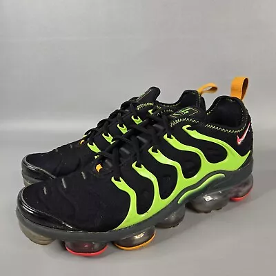 Nike Air VaporMax Plus Lime Green Black Sneakers Mens Size 9 CU4884-001 • $48