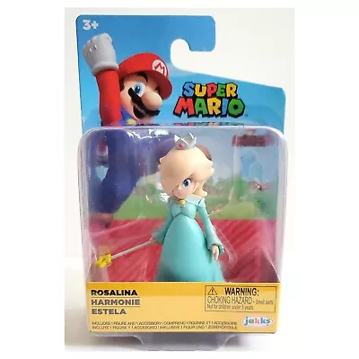 Jakks World Of Nintendo Super Mario Rosalina W/Star Wand 2.5  Mini Figure New • $18