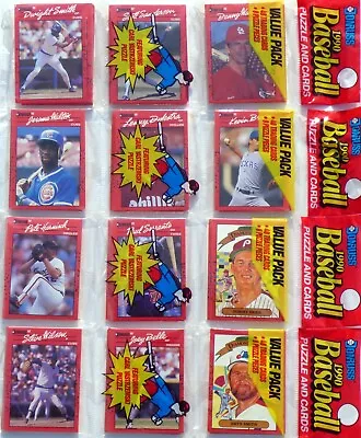 DONRUSS 1990 Baseball Cards Unopened Rack Pack Lot Of 4 Value Packs • $6