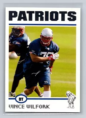 2004 Topps Vince Wilfork #75 Rookie Card New England Patriots • $2.50