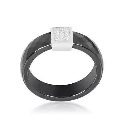 Black Ceramic Cocktail Ring • $39.76