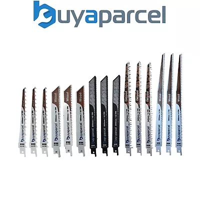 Reciprocating Sabre Saw Blade Set 15 Piece Recip Fast Cut - Makita Dewalt Bosch • £14.82