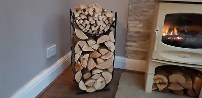 Handmade Metal Firewood Log And Kindling Holder / Store / Rack / Basket • £75