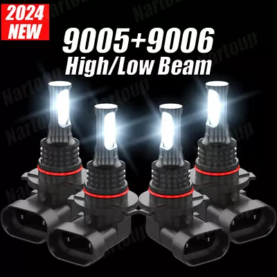 For S10 1994-2004 4pcs 6000K Front LED Headlight High & Low Beam Bulbs • $23.99