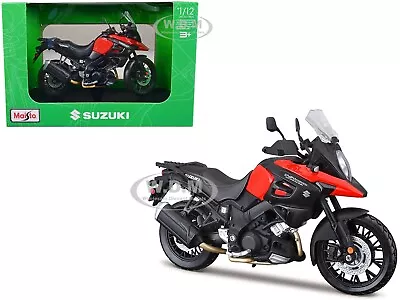 Suzuki V-strom 1000 Red & Black 1/12 Diecast Motorcycle Model By Maisto 32711 • $12.99