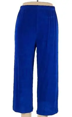 Vikki Vi 0x Xl Sapphire Blue Original Slinky Pants Short 26 Inseam Acetate Lycra • $39.80