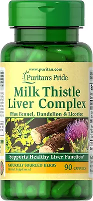 Milk Thistle Liver Complex Supports Healthy Liver Function 90 • $6.42