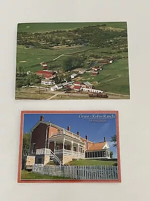 Lot Of 2 Grant Kohrs Ranch Postcards Deer Lodge Montana Older Vintage 0823 • $5