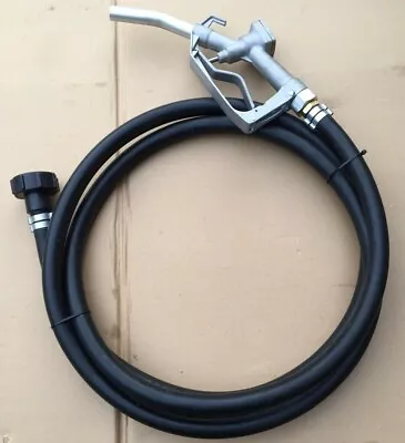 £60 • Buy IBC Diesel Delivery Hose Kit Fuel Nozzle Rubber Hose Tank Connection 1mt Hose 