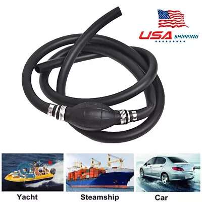 5/16  Universal Outboard Boat Motor Fuel Hose Line Hose Primer Bulb Hose Clamp • $20.50