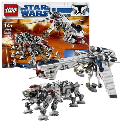 £2036.10 • Buy LEGO 10195 Star Wars Republic Dropship With AT-OT Walker Discontinued Toy New