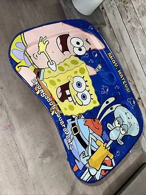 Metal Lunch Snack TV Tray 2006 Kidztrays Lap Tray SpongeBob SquarePants Cartoon • $15.40