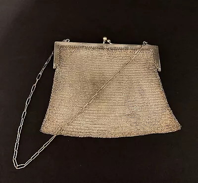 WHITING & DAVIS Vintage Art Deco Mesh Purse • $9.95