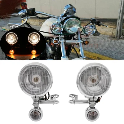 $69.99 • Buy Passing Turn Signal Spot Light Bar For Yamaha V Star 650 950 1100 Custom Classic