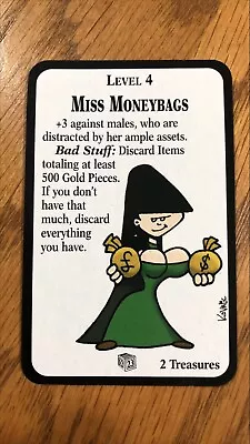 Miss Moneybags - Munchkin Impossible Promo Card - Steve Jackson Games • $8