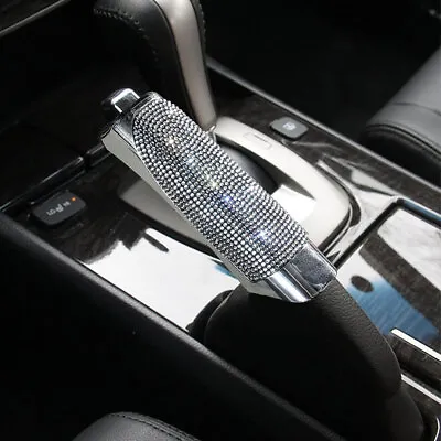 1× Universal Car Bling Rhinestone Style Hand Brake Cover Protector Accessories • $7.98