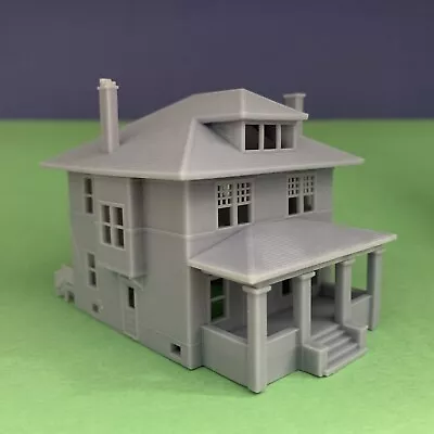 N Scale Resin House Sears Castleton Mirrored   N2007M  Hillbots Quality 3d Print • $26.99