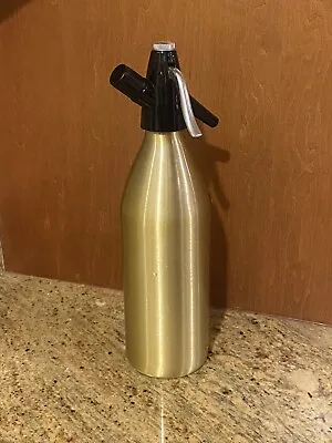 Vintage Kayser Aluminium Gold Soda Siphon Bottle Seltzer Made In Austria • $25